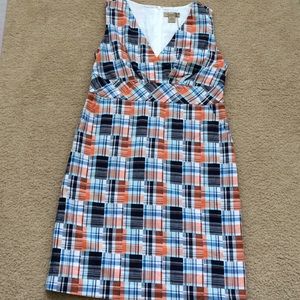 Peck & Peck Weekend Madras Dress size 8